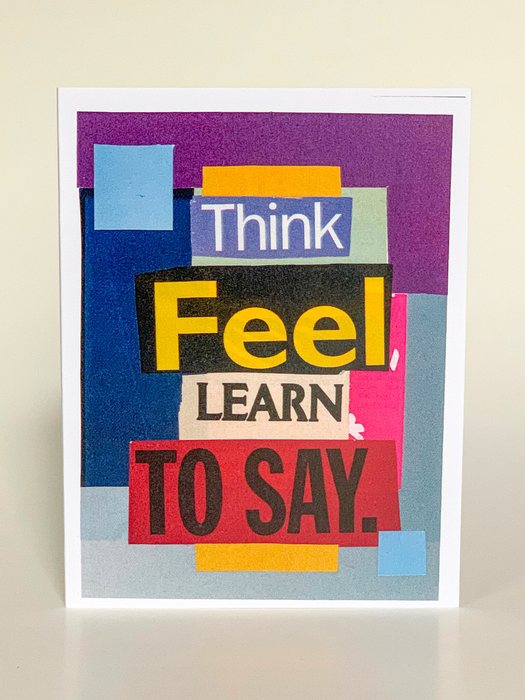 Think Feel Learn to Say