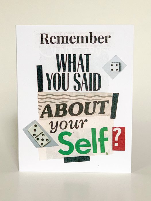 Remember What You Said About Yourself?